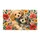 Beige Poodle and Spotted Puppy with Flowers for Cozy Pet-Loving Home Decor Gifts Doormat - 6