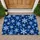 Icy Snowflake Winter Holiday Decor for Cozy Seasonal Entryways and Festive Homes Doormat - 1