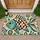 Colorful Folk Art Fish for Cheerful Coastal Home Entryway Style Doormat - 1