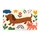 Playful Sausage Dog and Coral Kitty Cheerful Pet Lover Housewarming Gift Choice Doormat - 6