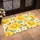 Yellow Daisy and White Wildflower Blooms for Fresh Pastoral Home Style Doormat - 2