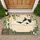 Black And White Cat Bath Scene For Cozy Pet Lover Home Decor Doormat - 1