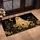 Golden Ghost With Wildflowers, Crescent Moon and Stars for Spooky Autumn Entryways Doormat - 2