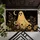 Golden Ghost With Wildflowers, Crescent Moon and Stars for Spooky Autumn Entryways Doormat - 5