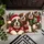 Four Christmas Saint Bernard Puppies in Festive Sweaters for Cozy Holiday Home Cheer Doormat - 5