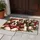 Four Christmas Saint Bernard Puppies in Festive Sweaters for Cozy Holiday Home Cheer Doormat - 4