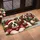 Four Christmas Saint Bernard Puppies in Festive Sweaters for Cozy Holiday Home Cheer Doormat - 2