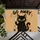 Black Cat Holding a Knife with Go Away Quote for Quirky Halloween Home Entryway Doormat - 5