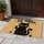 Black Cat Holding a Knife with Go Away Quote for Quirky Halloween Home Entryway Doormat - 4