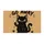 Black Cat Holding a Knife with Go Away Quote for Quirky Halloween Home Entryway Doormat - 6