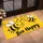 Smiling Bee Duo with Bee Happy Saying for Cheerful Everyday Home Entry Doormat - 2