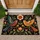 Folk Art Pair of Birds and Blooms for a Cozy Nature-Inspired Home Entryway Decor Doormat - 1