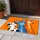 Three Cartoon Cats on Vivid Orange for Playful Cat Lover Spaces and Cozy Home Entryways Doormat - 4