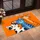 Three Cartoon Cats on Vivid Orange for Playful Cat Lover Spaces and Cozy Home Entryways Doormat - 2