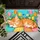 Sleeping Ginger Tabby Kitten Among Tulips and Wildflowers for Cozy Cat-Lover Homes Doormat - 5