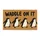 Penguin Parade Waddle On It Saying for Cheerful Winter Entryway and Bird Lovers Home Doormat - 6