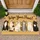 Six Cartoon Cats with Wipe Your Paws Message for Cat Lovers and Pet-Friendly Homes Doormat - 1
