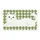 White Stretching Cat on Green Gingham for Cozy Cat Lover Entryways and Pet Homes Doormat - 6
