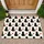 Black Cat Silhouettes With Red Hearts for Cozy Cat Lover Home Decor Doormat - 1