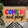 Rainbow Come In and Play Lettering for Cheerful Family Entryways and Playful Homes Doormat - 5