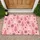Pink Christmas Trees And Snowflakes For A Cheerful Holiday Home This Winter Season Doormat - 1