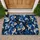 Vivid Blue Goldfish School for Serene Coastal Homes and Aquatic Nature Lovers at Home Doormat - 1