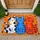Three Cheerful Cartoon Cats for a Playful Cat Lover's Welcoming Home Entryway Accent Doormat - 1