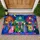 Colorful Cartoon Cats And Whimsical Houses For Playful Cat Lover Home Decorating Doormat - 1
