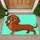 Cheerful Cartoon Dachshund for Dog Lovers, Playful Entryway Accent for Pet Families Doormat - 1