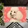 Cream Poodle Portrait for Charming Pet-Loving Home Entry Decor Doormat - 5