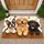 Three Playful Puppies With Paw Prints For A Cheerful Pet-Loving Home Entryway Accent Doormat - 1