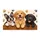 Three Playful Puppies With Paw Prints For A Cheerful Pet-Loving Home Entryway Accent Doormat - 6