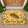 Honeybee And Wildflower Botanical Art For A Charming Farmhouse Entryway Doormat - 1