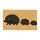 Black Hedgehog Family Silhouettes for Nature-Inspired Entryways and Cozy Woodland Homes Doormat - 6