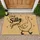Playful Goose and Hey Silly Goose Saying for Whimsical Farmhouse Entryway Decor Doormat - 1