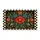 Vintage Floral Bouquet with Checkerboard Border for Eclectic Cottage Entryway Style Doormat - 6
