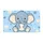 Cute Blue Baby Elephant Art for a Cheerful Nursery and Playful Home Accent Doormat - 6