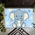 Cute Blue Baby Elephant Art for a Cheerful Nursery and Playful Home Accent Doormat - 5