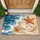 Beach Shells and Starfish for Coastal Bathroom Calm and Relaxed Seaside Living Home Doormat - 1