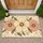 Retro Pink And Ivory Daisy Trio For Cozy Cottage Bedroom And Country Home Living Doormat - 1