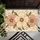 Retro Pink And Ivory Daisy Trio For Cozy Cottage Bedroom And Country Home Living Doormat - 5
