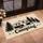 Camper Trailer and Pine Trees for Rustic Camping Trips, Cabins, and Outdoor Lovers Doormat - 2