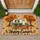 Autumn Camping Trailer With Forest Trees And Picnic Scene For Happy Camper Enthusiasts Doormat - 1