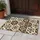 Bohemian Black Floral Hexagon Tile Motifs for a Cozy, Artful Kitchen and Entryway Doormat - 4
