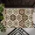 Bohemian Black Floral Hexagon Tile Motifs for a Cozy, Artful Kitchen and Entryway Doormat - 5