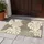 Ivory Monstera Leaves for Calm Botanical Bathroom and Spa Inspired Home Styling Decor Doormat - 4