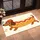 Cheerful Cartoon Dachshund in Hot Dog Costume and Red Cap for Playful Pet Lovers Doormat - 2