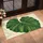 Oversized Green Monstera Leaf for Calm, Nature-Inspired Bathroom Sanctuary Style Doormat - 2