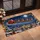 Santa Sleigh Over Snowy Village for Cozy Christmas Holiday Home Decorating And Cheer Doormat - 2
