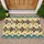 Colorful Folk Art Fish for Cheerful Coastal Kitchen and Easter Season Home Styling Doormat - 1